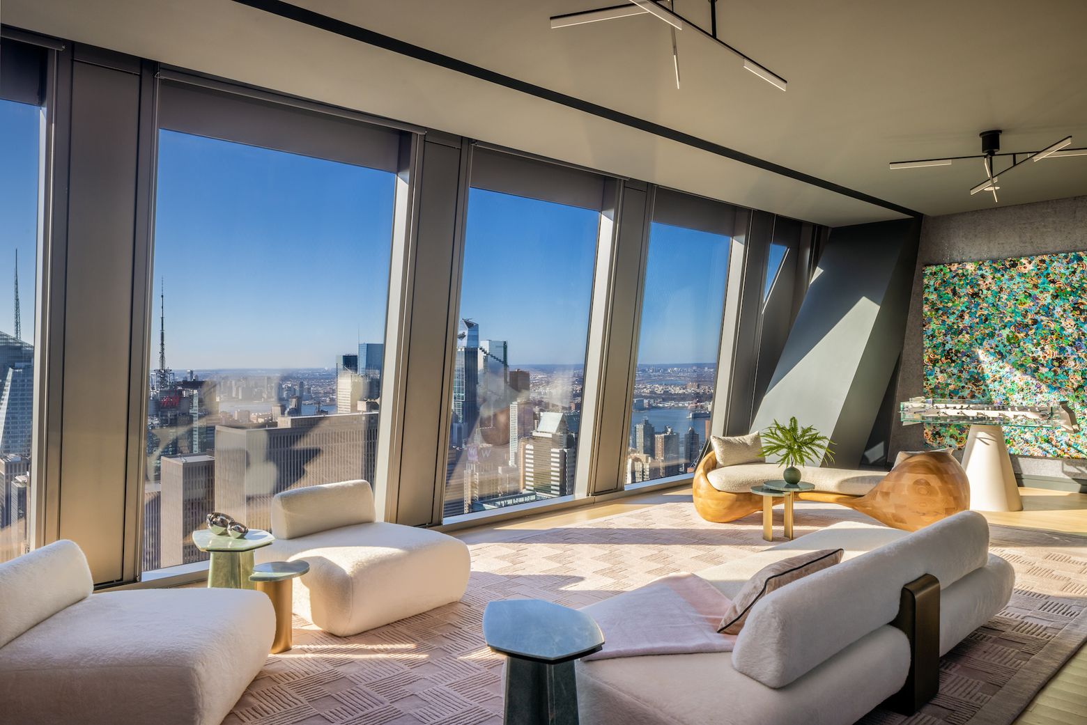 Corner windows framing Central Park views